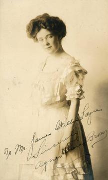 Vaudeville Actress Agnes Cain Brown