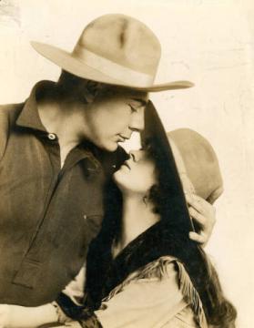 Agnes Cain Brown and Harry Girard in a scene from their vaudeville act, "The Wail of the Eskimo"