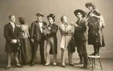 A Scene from "A Girl from Dixie"