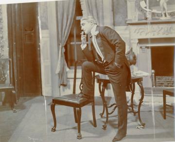 A Scene from "Raffles"