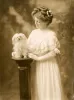 Vaudeville Actress Alice Lloyd with dog